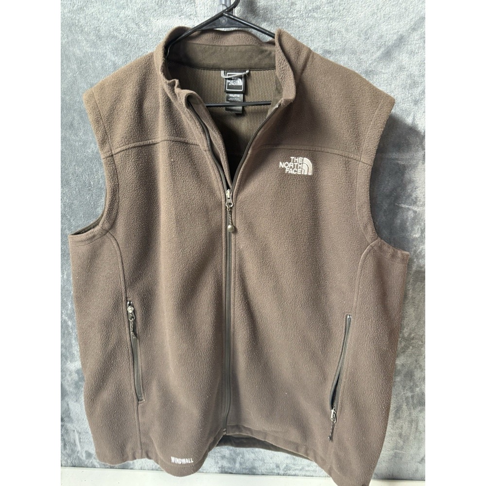 Men's THE NORTH FACE BrownFleece Windwall Vest, Size XXL